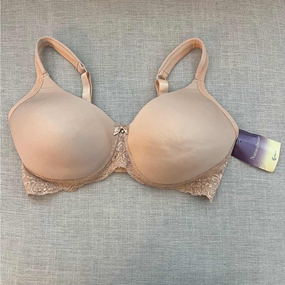 Mastectomy Bra - NATURALWEAR N4024 36C - Wire Free Nude NEW